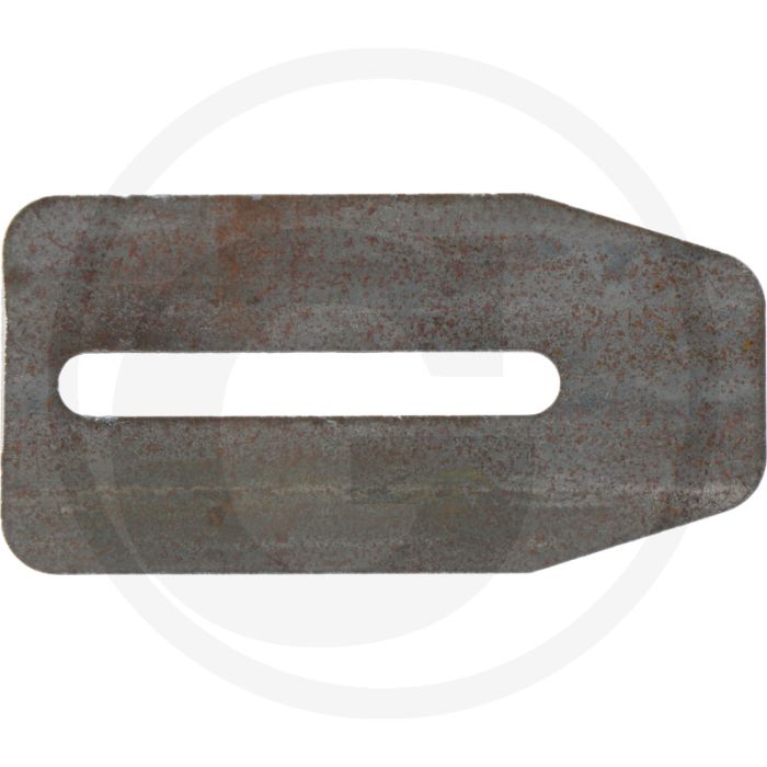 Abstreiferblech - 4mm dikte, 65mm inbouwmaat, 130mm lengte