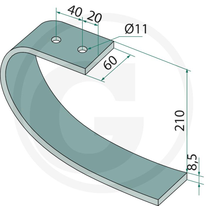 Pakkerveer 60 x 8,5 mm Dikte - Grondbewerking en zaaitechniek