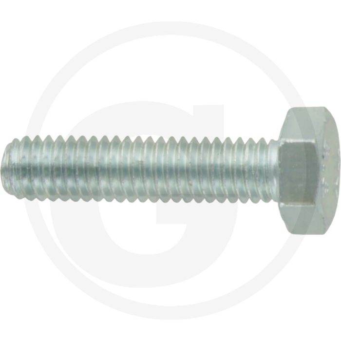 Zeskantbout M6x25 DIN 933 Staal 8.8 Verzinkt RH 800N/mm²