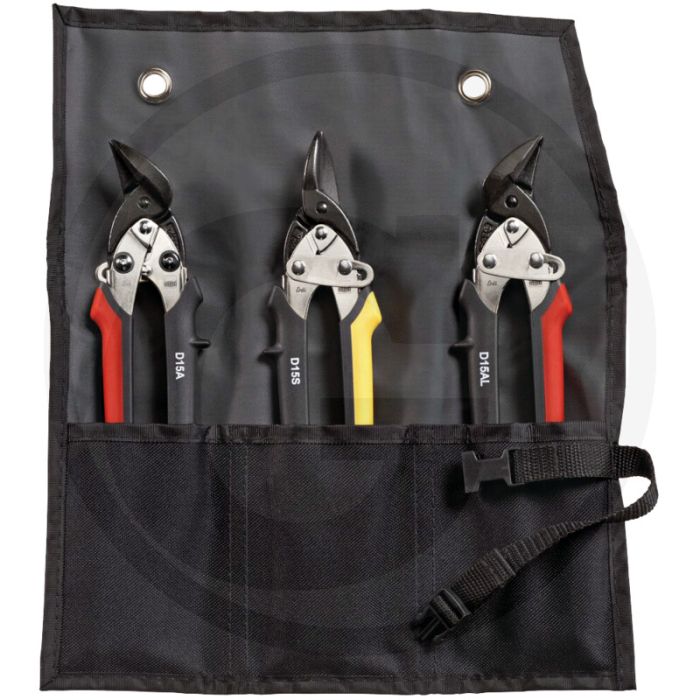 BESSEY Idealscheren‑Set "DSET15" - Für gerade und Figurenschnitte - Wendig und leistungsstark