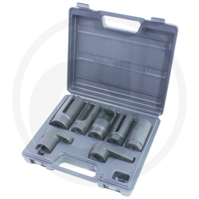 KS Tools 3/8"+1/2" Sensoren-dopsleutelset, 7-dlg. voor uitlaatgassensoren KS Tools 3/8"+1/2" Sensoren-dopsleutelset, 7-dlg. voor uitlaatgassensoren