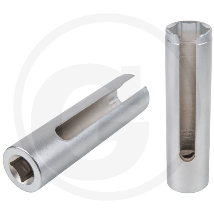 KS Tools 1/2" Ford Lambda-Sonden-Stecknuss 22,0 mm, lang - Speciale steeknuss voor Lambdasonden met Hitzeschutz