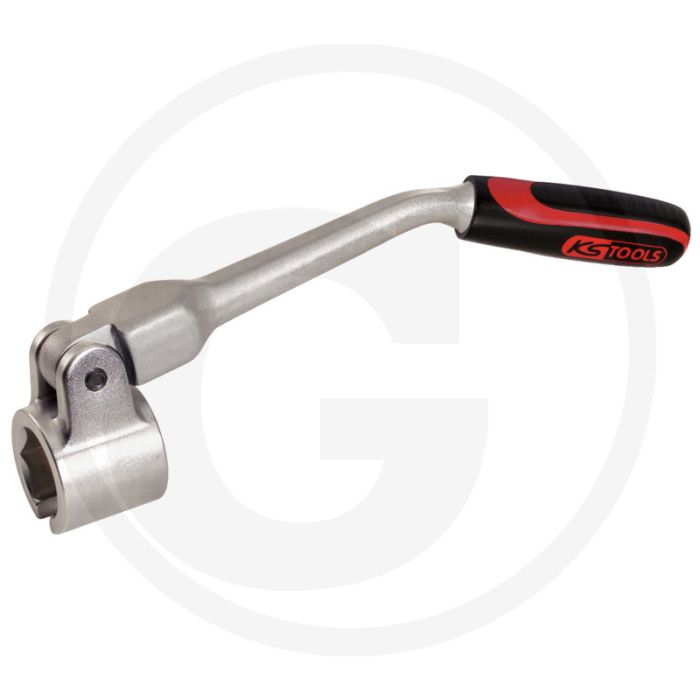 KS Tools Lambdasonden dopsleutel + gewricht, 22mm, L=240 mm - 180° draaibaar gewricht, chroom vanadium (336x107x44mm) KS Tools Lambdasonden dopsleutel + gewricht, 22mm, L=240 mm - 180° draaibaar gewricht, chroom vanadium (336x107x44mm)