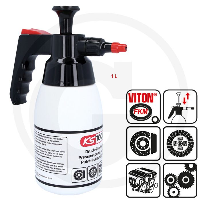 KS Tools Pompspuitfles voor remmenreiniger (1 liter) KS Tools Pompspuitfles voor remmenreiniger (1 liter)
