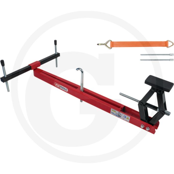 KS Tools Universal Motor-Stütztraversen-Satz, 4-tlg. - Flexibele en verstelbare constructie