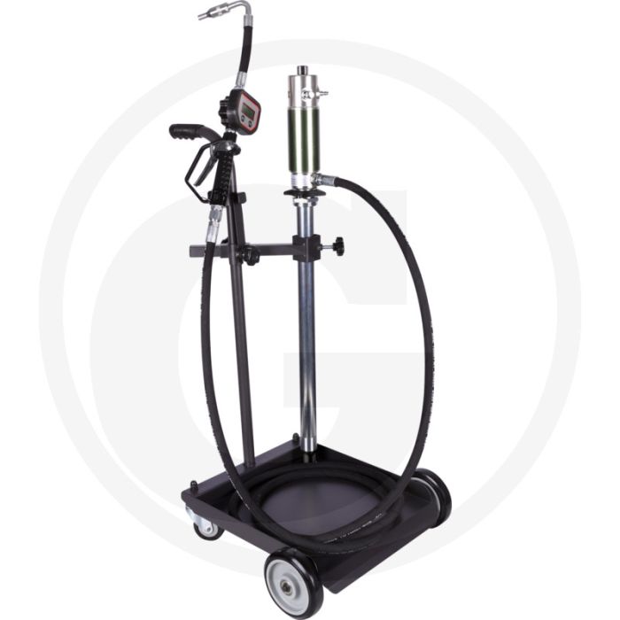 KS Tools Mobile Ölanlage für Fässer, 50-60 Liter - Ein-Mann-Bedienung, Digitalanzeige - 640x145x1130 mm