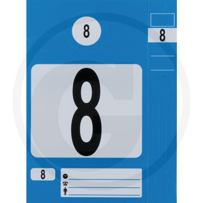 KS Tools Schlüsselanhänger-Set, blau, 300 Stück - optimales Werkstatt-Set, durchnummeriert 1-300