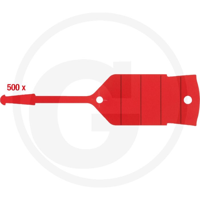 KS Tools VPE500 Schlüsselanhänger mit Schlaufe - Rot PVC. Markieren, beschriften, wiederverschließbares Band.