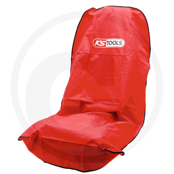 KS Tools Zittingbeschermer voor bestuurders-/pass (Bekleding enkele zitting, kleur: rood)