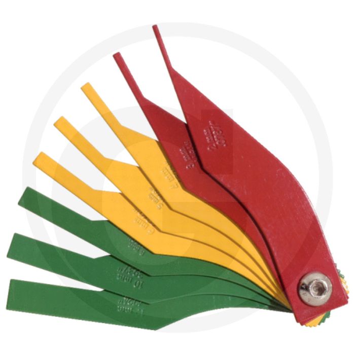 KS Tools Remblok slijtagemeter set, 8-delig - Beoordeling van remblokdikte (2-12 mm)