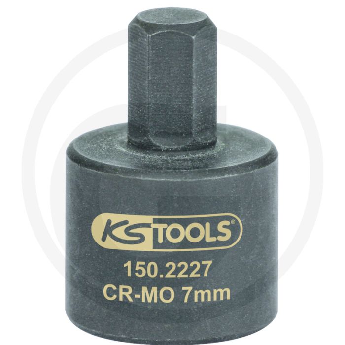 KS Tools Dopsleutels voor remklauwen, 7 mm - Korte uitvoering, voor Mercedes W204 - 6-kant, 3/8" aandrijving KS Tools Dopsleutels voor remklauwen, 7 mm - Korte uitvoering, voor Mercedes W204 - 6-kant, 3/8" aandrijving