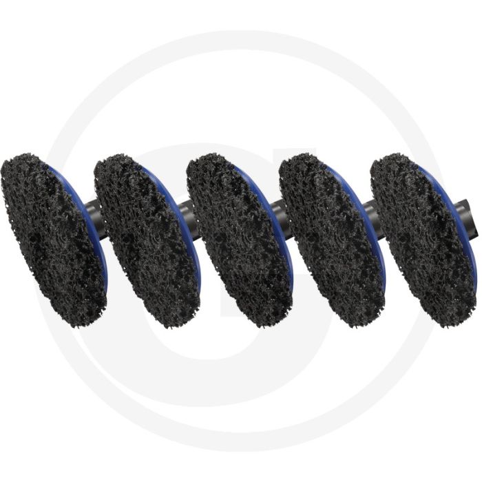 KS Tools Radnabenschleifer Schleifs. 105mm, 5tlg. voor optimale Reinigung von Radnaben und Bremsscheiben