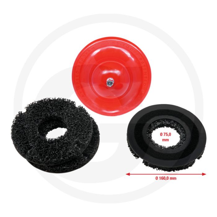 KS Tools Radnabenschleifer-Satz, Ø 160 mm, 4-tlg. voor optimale Reinigung von Radnaben und Bremsscheiben KS Tools Radnabenschleifer-Satz, Ø 160 mm, 4-tlg. voor optimale Reinigung von Radnaben und Bremsscheiben