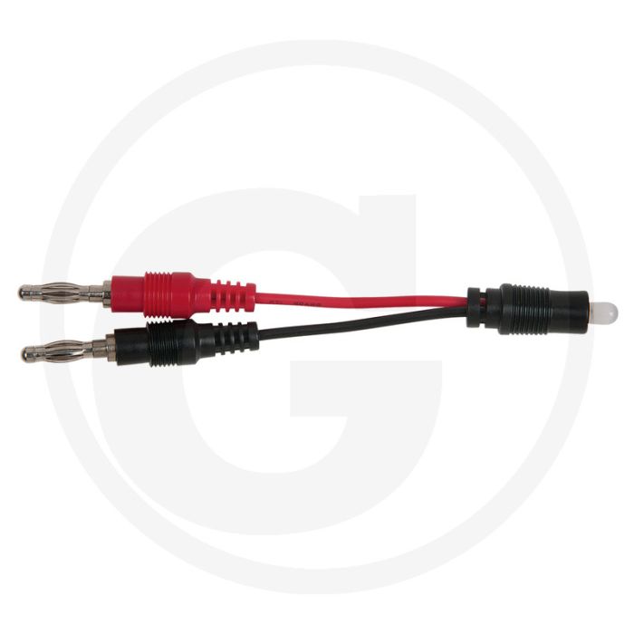 KS Tools LED testkabel - Isoliert, Duo-LED, 4,0 mm Bananenstecker, 24V (10A), 120,0 mm - Elektrische probleemtester