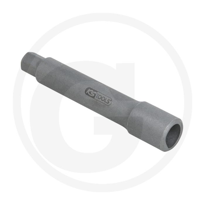 KS Tools 10 mm speciale schokdemperbits, D-profiel 10 mm Nissan, Ford - Halbmond-Profil, 10 mm, gesandstraald