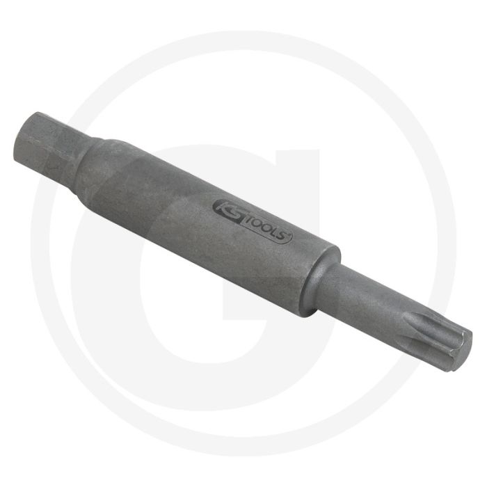 KS Tools 10 mm speciale schokdemperbits, TX T50 Ford - Torx, 10,0 mm, gesandstraald, Chrom Vanadium KS Tools 10 mm speciale schokdemperbits, TX T50 Ford - Torx, 10,0 mm, gesandstraald, Chrom Vanadium