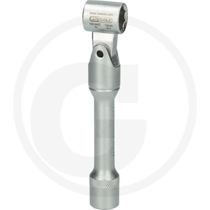 KS Tools Spezial Gegenhalter-Schlüssel für Federbeinverschr. - 6/8-kant Muttern - 140x60x40mm