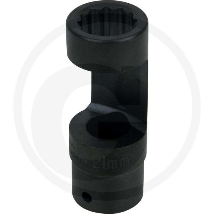 KS Tools Stoßdämpfer-Außenzwölfkant-Gegenhalter-Stecknuss, 21mm - 12-kant, voor demontage van achterste schokdempers KS Tools Stoßdämpfer-Außenzwölfkant-Gegenhalter-Stecknuss, 21mm - 12-kant, voor demontage van achterste schokdempers