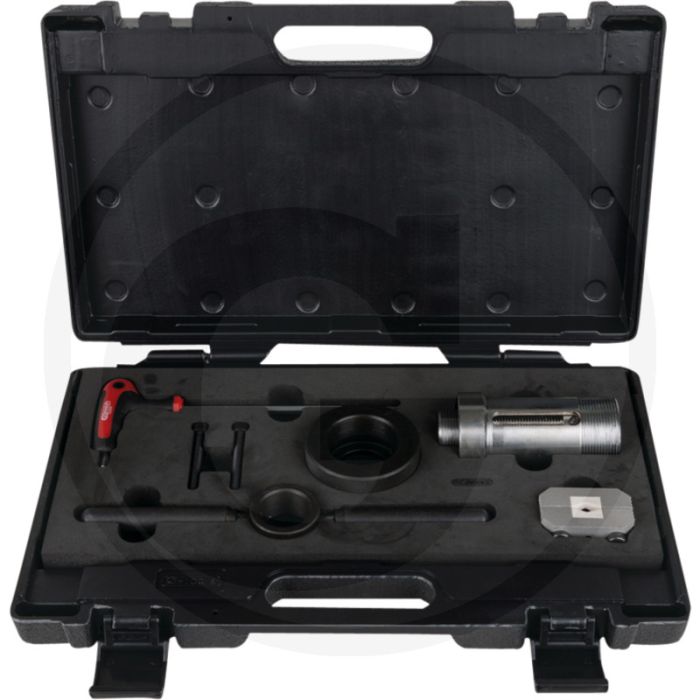 KS Tools Stoßdämpfer-Montagehilfe-Satz für Stoßdämpfer mit Zuganschlagfeder - Demontagehilfe - 270x70x427mm