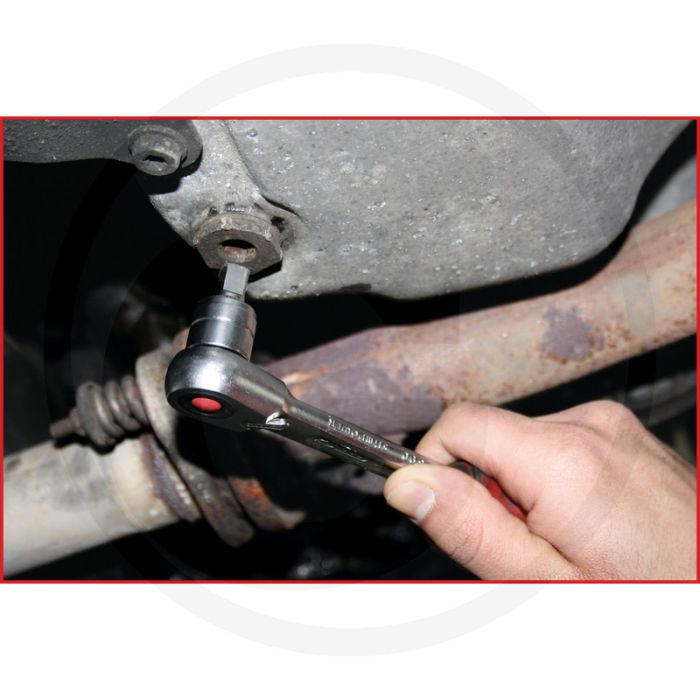 KS Tools 3/8" Öldienst-Bit-Stecknuss für Innensechskant-Schrauben mit Magnet, 14 mm - Magnetische Stecknuss für Ölablass- und Getriebeölkontrollschrauben
