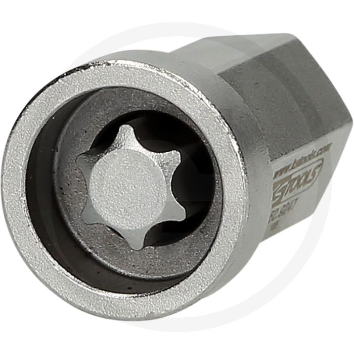 KS Tools Öldienst-Bit-Stecknuss für TX-Stern-Schrauben für Mini R52-R61 Automatikgetriebe - 6-kant Antrieb, flache Ausführung KS Tools Öldienst-Bit-Stecknuss für TX-Stern-Schrauben für Mini R52-R61 Automatikgetriebe - 6-kant Antrieb, flache Ausführung
