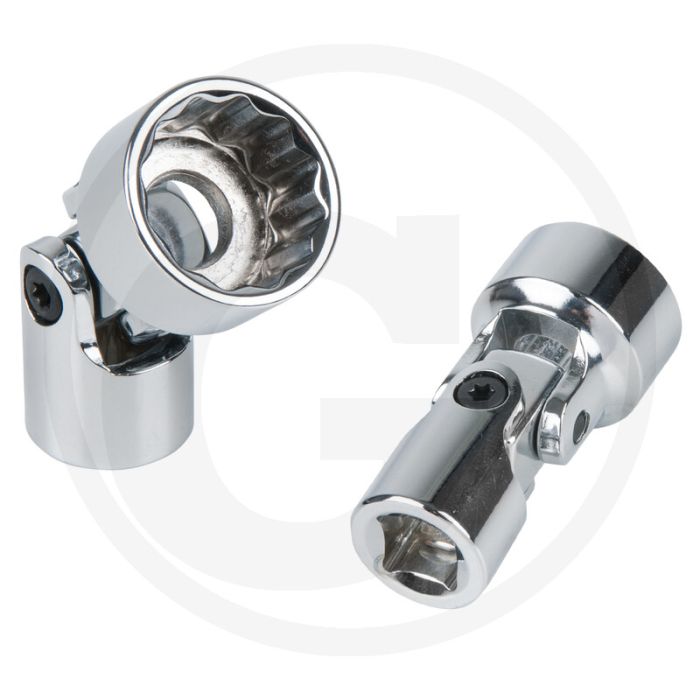 KS Tools 3/8" Getriebe 12-kant-Stecknuss mit Gelenk, 16 mm - Ideal für schwer erreichbare Getriebeverschraubungen