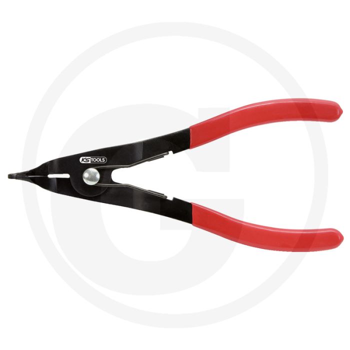 KS Tools Borgveertang, geribbeld, 210 mm, zelfsluitend, voor buiten-borgringen