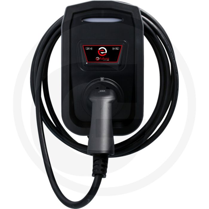 KS Tools efuturo Wallbox mit Typ 2 Ladekabel (3 Phasen, bis zu 11 kW, 16 A, 400 V, Mode 3, mit RFID Zugangskontrolle, ohne Stromzähler)