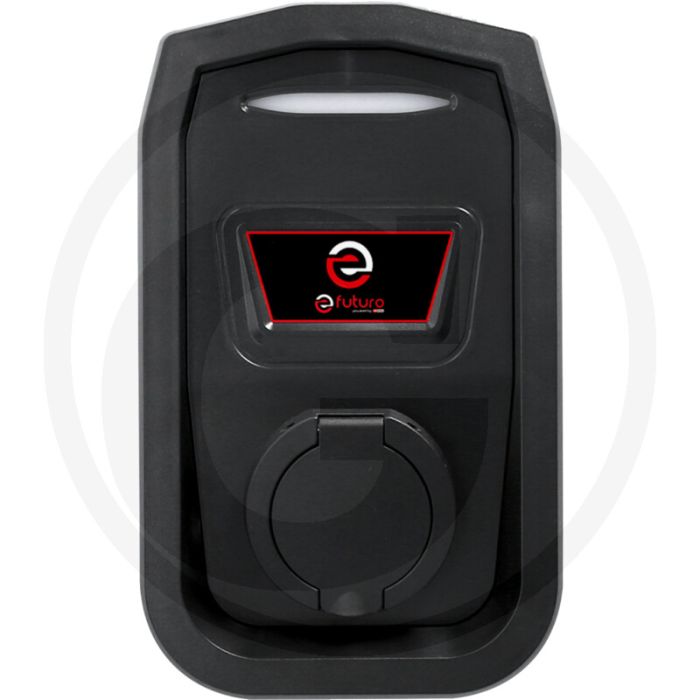 KS Tools efuturo Wallbox mit Typ 2 Steckdose (1 Phase, bis zu 7,4 kW, 32 A, 230 V, Mode 3, ohne RFID Zugangskontrolle, ohne Stromzähler)