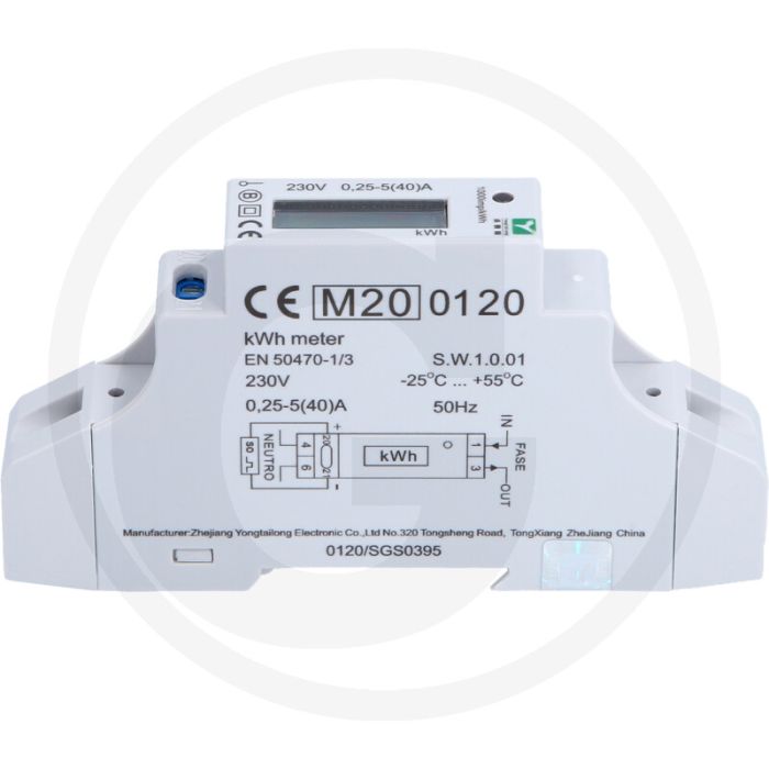 KS Tools efuturo Stromzähler für Hutschiene (MID-geeicht, 1 Phase, 3,7 oder 7,4 kW) KS Tools efuturo Stromzähler für Hutschiene (MID-geeicht, 1 Phase, 3,7 oder 7,4 kW)