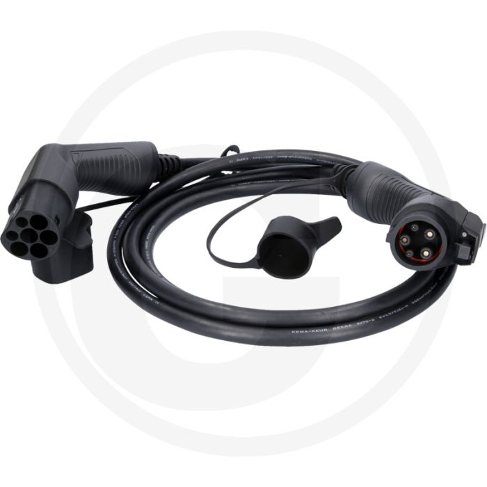 KS Tools efuturo Ladekabel, Typ 2 auf Typ 1 (gerade, 3 m, 1 Phase, bis zu 7,4 kW, 32 A, 230 V, Mode 3)