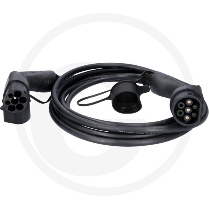 KS Tools efuturo Ladekabel, Typ 2 auf Typ 2 (gerade, 5 m, 1 Phase, bis zu 7,4 kW, 32 A, 230 V, Mode 3)