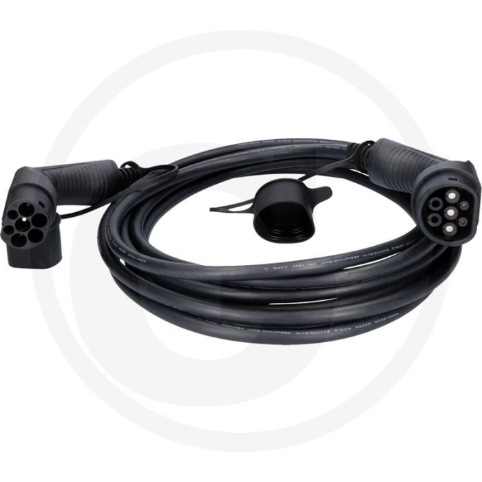 KS Tools efuturo Ladekabel, Typ 2 auf Typ 2 (gerade, 8 m, 1 Phase, bis zu 7,4 kW, 32 A, 230 V, Mode 3)