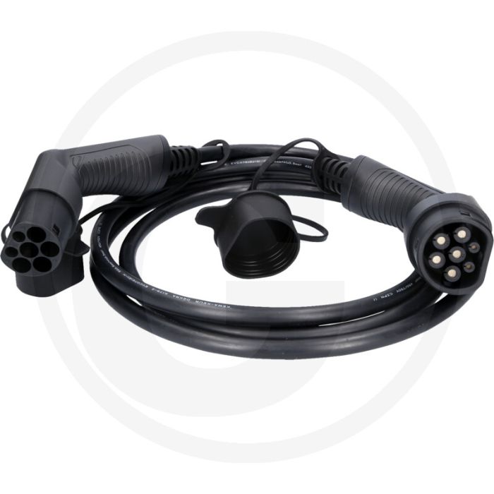 KS Tools efuturo Ladekabel, Typ 2 auf Typ 2 (gerade, 3 m, 3 Phasen, bis zu 11 kW, 16 A, 400 V, Mode 3)
