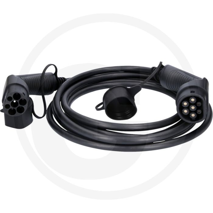 KS Tools efuturo Ladekabel, Typ 2 auf Typ 2 (gerade, 5 m, 3 Phasen, bis zu 11 kW, 16 A, 400 V, Mode 3)