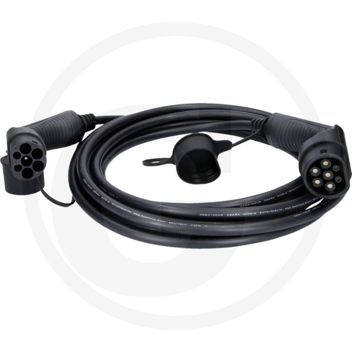 KS Tools efuturo Ladekabel, Typ 2 auf Typ 2 (gerade, 8 m, 3 Phasen, bis zu 11 kW, 16 A, 400 V, Mode 3)