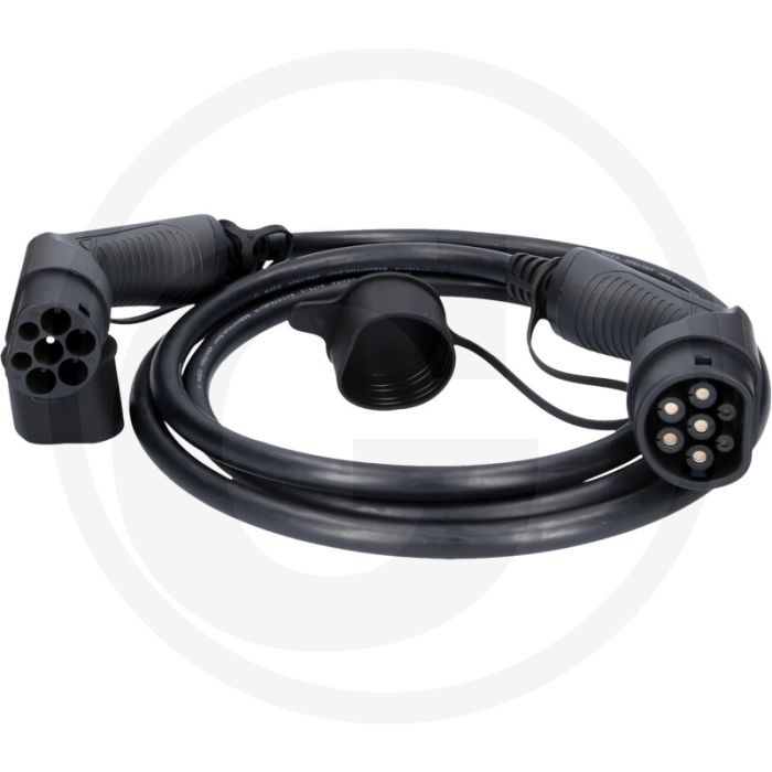 KS Tools efuturo Ladekabel, Typ 2 auf Typ 2 (gerade, 3 m, 3 Phasen, bis zu 22 kW, 32 A, 400 V, Mode 3)
