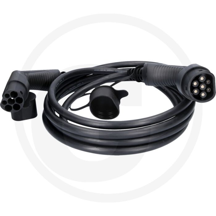 KS Tools efuturo Ladekabel, Typ 2 auf Typ 2 (gerade, 5 m, 3 Phasen, bis zu 22 kW, 32 A, 400 V, Mode 3)