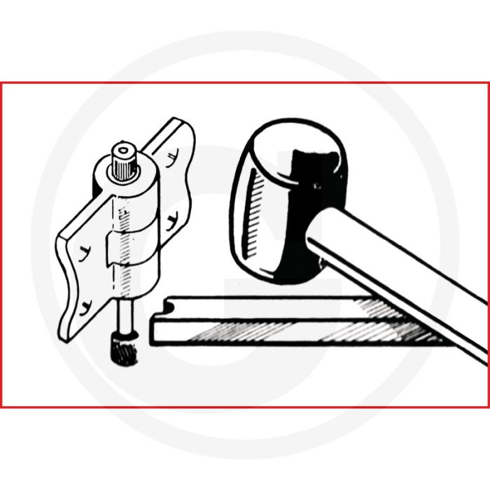KS Tools Slagijzer met PVC handvat, 290 mm (290 mm) KS Tools Slagijzer met PVC handvat, 290 mm (290 mm)
