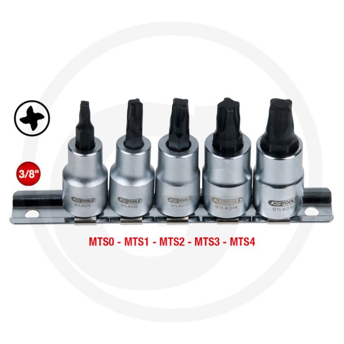KS Tools 3/8" Bit-Stecknuss-Satz für MTS MORTORq-Schrauben, 97x30x190mm KS Tools 3/8" Bit-Stecknuss-Satz für MTS MORTORq-Schrauben, 97x30x190mm