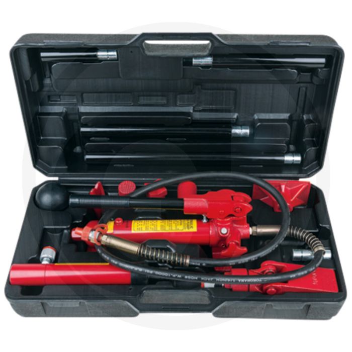 KS Tools Hydraulische richtgereedschapset voor auto's, 4t - Inclusief Hydraulische handpomp 4 ton, Verlengstukken, Drukplaat - 590x340x180mm KS Tools Hydraulische richtgereedschapset voor auto's, 4t - Inclusief Hydraulische handpomp 4 ton, Verlengstukken, Drukplaat - 590x340x180mm
