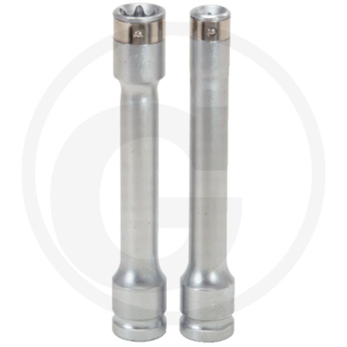 KS Tools 1/2" Dopsleutel TX-E, lang, E10 - Voor het monteren en demonteren van autodeurscharnierschroeven - 160mm
