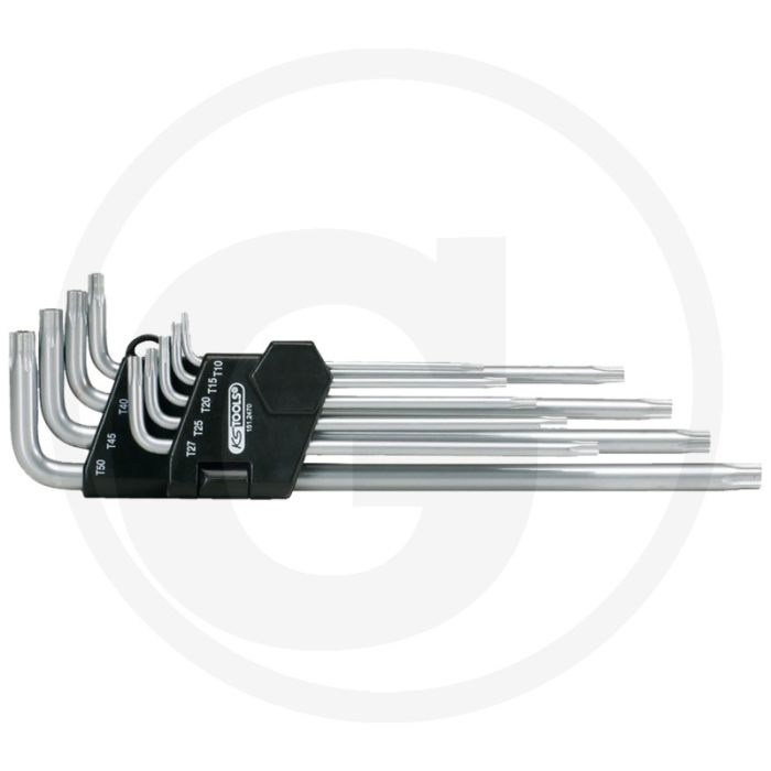 KS Tools CLASSIC haakse stiftsleutelset, vijfster (9-delig, in houder (als T-greep))