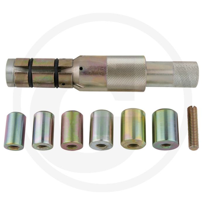 KS Tools Renault Kupplungs-Zentrier-Werkzeug-Satz Ø 23,0 - 35,0 mm mit Zentrierhülsen, 9-tlg. - Robuste Ausführung.