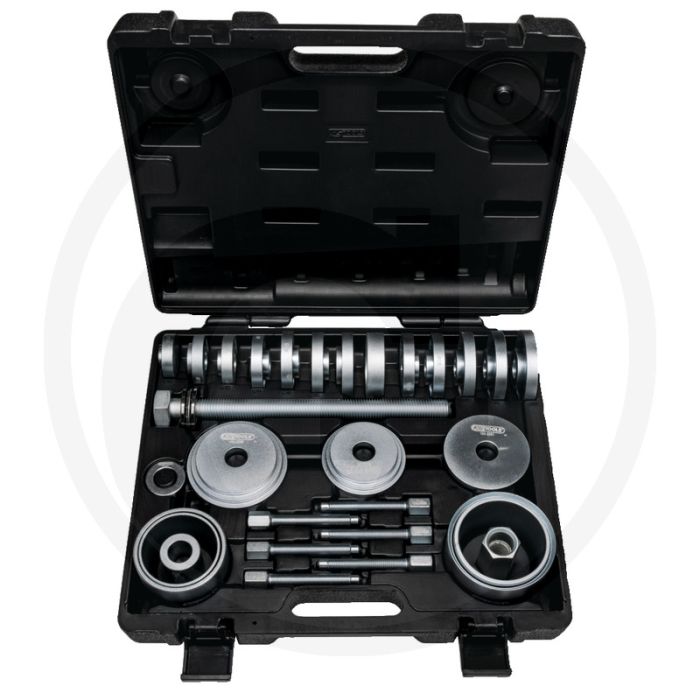 KS Tools Universele wiellager persset,27-dlg. | Voor Volkswagen, Audi, Opel, Mercedes | 370x90x415mm KS Tools Universele wiellager persset,27-dlg. | Voor Volkswagen, Audi, Opel, Mercedes | 370x90x415mm