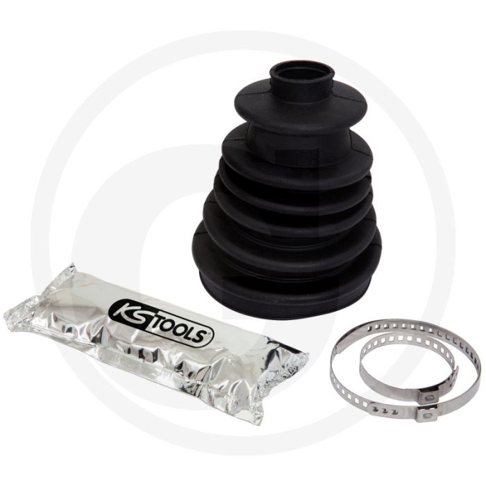KS Tools Universele aandrijfas-hoezenset, groot, 5-dlg. - Neopreen, 360g, 115x112x144mm KS Tools Universele aandrijfas-hoezenset, groot, 5-dlg. - Neopreen, 360g, 115x112x144mm