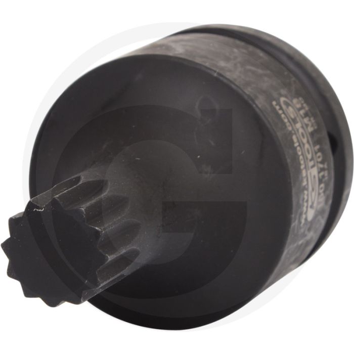 KS Tools 3/4" Kraft-Bit-Stecknuss für Vielzahn(XZN®)-Schrau - Kurze Ausführung, phosphatiert. KS Tools 3/4" Kraft-Bit-Stecknuss für Vielzahn(XZN®)-Schrau - Kurze Ausführung, phosphatiert.