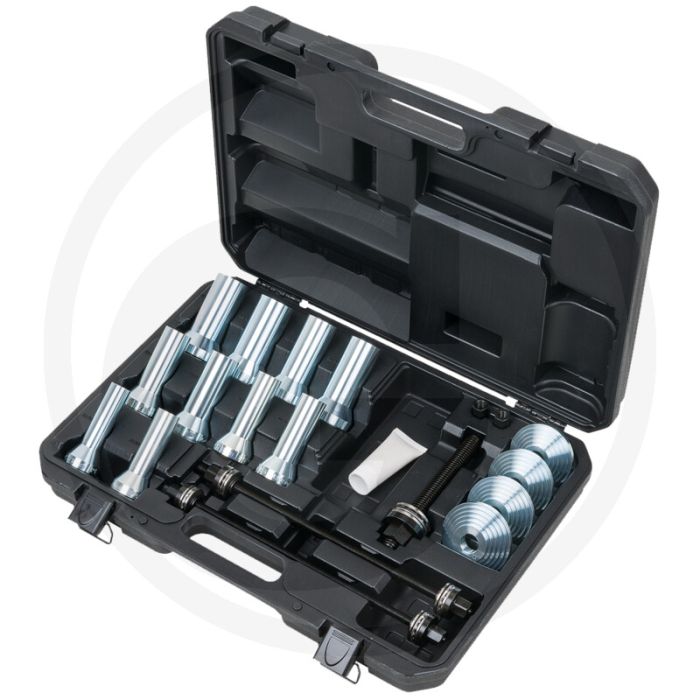 KS Tools Stufen-Druckhülsen-Satz, 22-tlg. | Voor Lagermontage | Max. Drehmomente: M10x1,5 60 Nm, M12x1,5 100 Nm