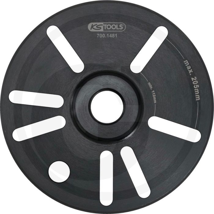 KS Tools Universele wielnaafflens met binnendraad - UN1,1/2 Schroefdraad. Breedte: 270mm, Hoogte: 50mm, Lengte: 250mm. KS Tools Universele wielnaafflens met binnendraad - UN1,1/2 Schroefdraad. Breedte: 270mm, Hoogte: 50mm, Lengte: 250mm.