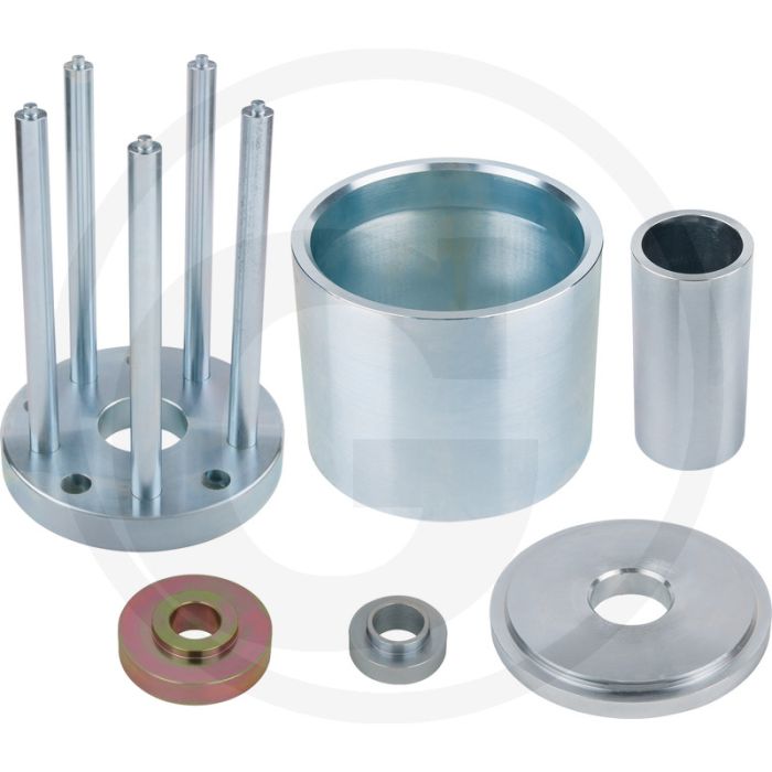 KS Tools Radlager-Satz, 6-tlg., vorne für Ford, zur Montage und Demontage von Kompaktlagern an der Vorderachse. KS Tools Radlager-Satz, 6-tlg., vorne für Ford, zur Montage und Demontage von Kompaktlagern an der Vorderachse.